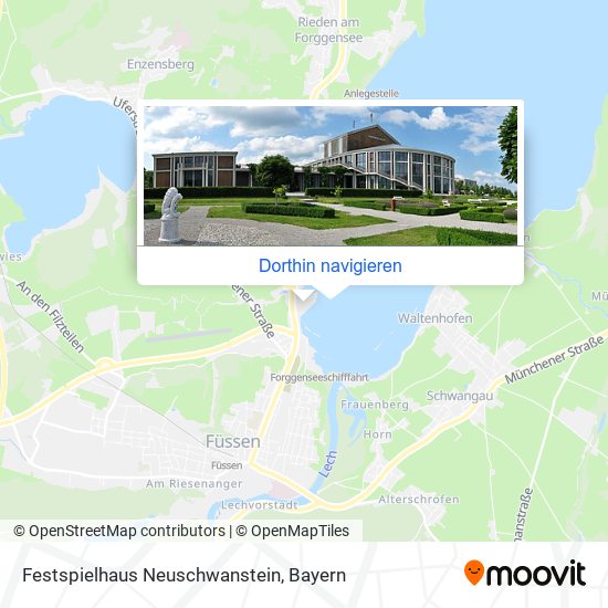 Festspielhaus Neuschwanstein Karte