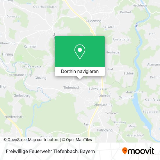 Freiwillige Feuerwehr Tiefenbach Karte
