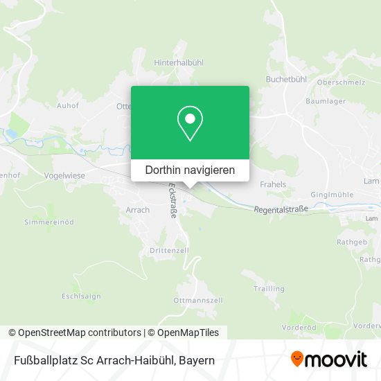 Fußballplatz Sc Arrach-Haibühl Karte