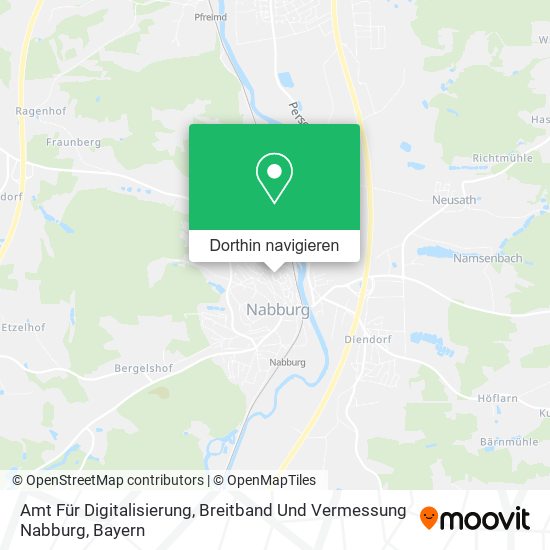 Amt Für Digitalisierung, Breitband Und Vermessung Nabburg Karte