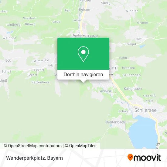 Wanderparkplatz Karte