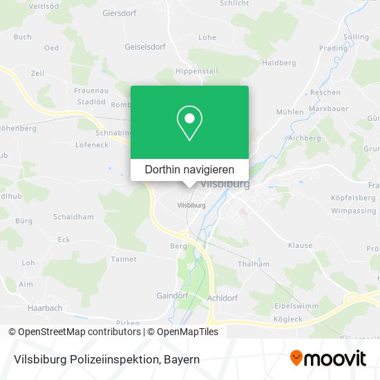 Vilsbiburg Polizeiinspektion Karte