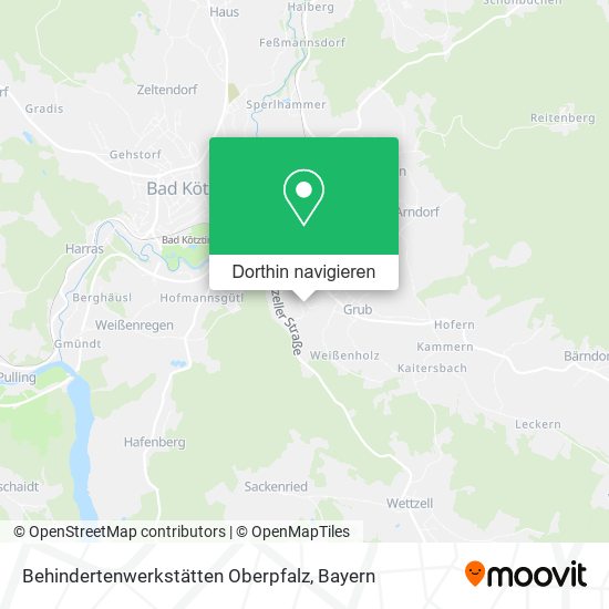 Behindertenwerkstätten Oberpfalz Karte