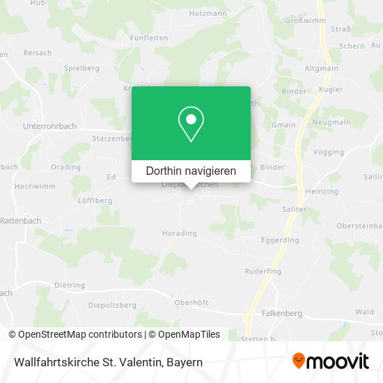 Wallfahrtskirche St. Valentin Karte