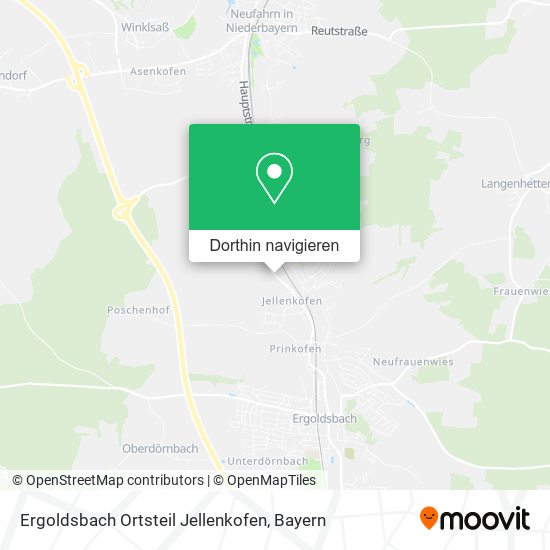 Ergoldsbach Ortsteil Jellenkofen Karte