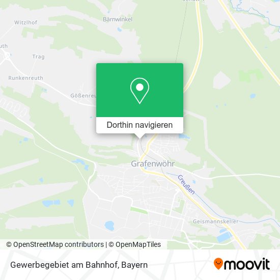 Gewerbegebiet am Bahnhof Karte