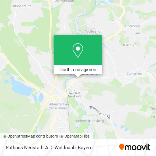 Rathaus Neustadt A.D. Waldnaab Karte