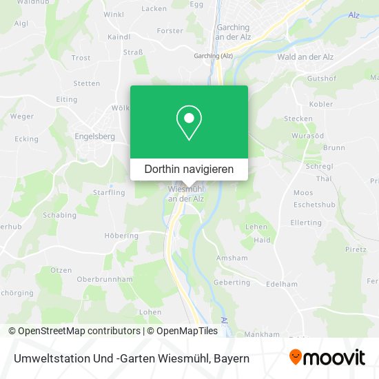 Umweltstation Und -Garten Wiesmühl Karte