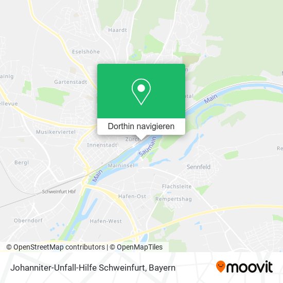Johanniter-Unfall-Hilfe Schweinfurt Karte