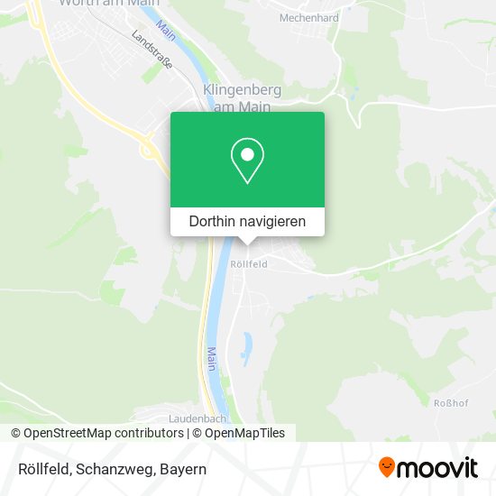 Röllfeld, Schanzweg Karte