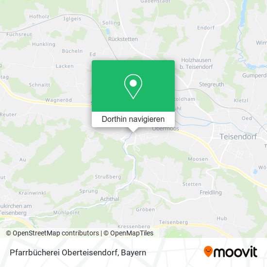 Pfarrbücherei Oberteisendorf Karte