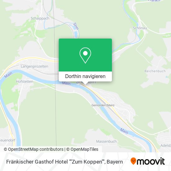 Fränkischer Gasthof Hotel ""Zum Koppen"" Karte