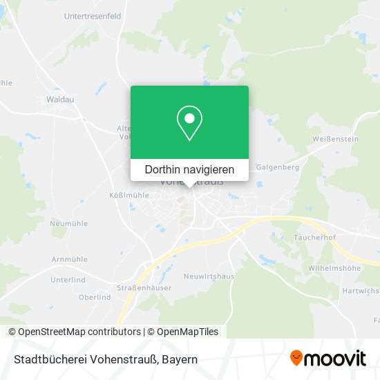 Stadtbücherei Vohenstrauß Karte