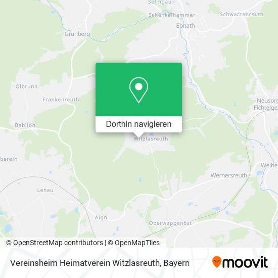 Vereinsheim Heimatverein Witzlasreuth Karte