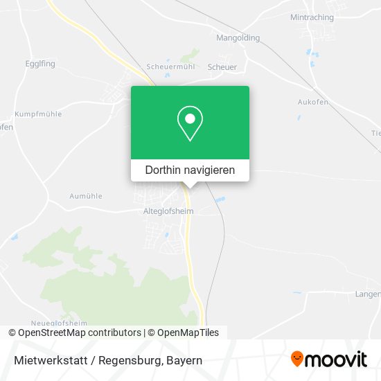 Mietwerkstatt / Regensburg Karte