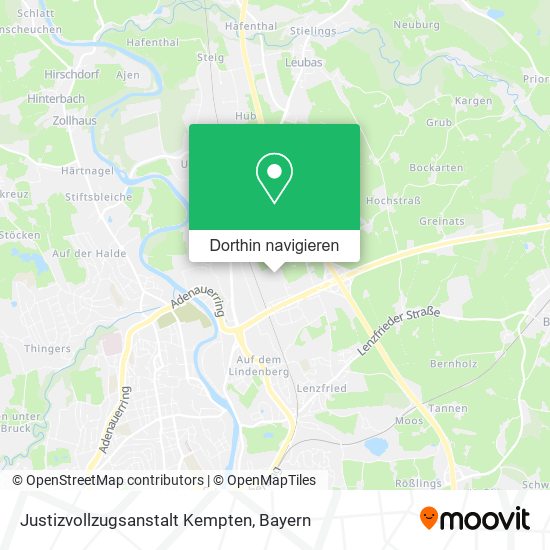 Justizvollzugsanstalt Kempten Karte