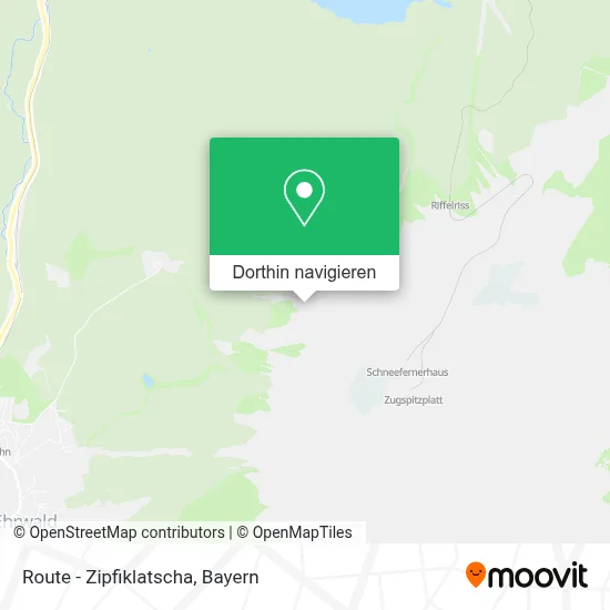 Route - Zipfiklatscha Karte