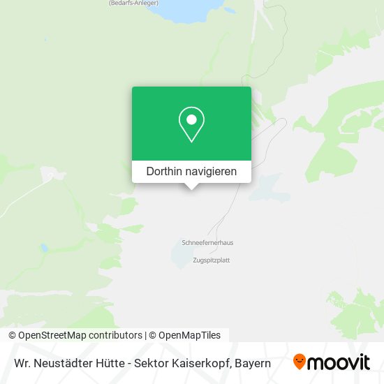 Wr. Neustädter Hütte - Sektor Kaiserkopf Karte