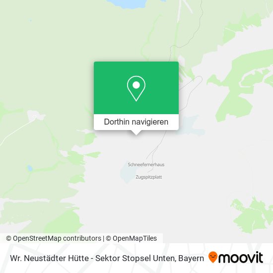 Wr. Neustädter Hütte - Sektor Stopsel Unten Karte