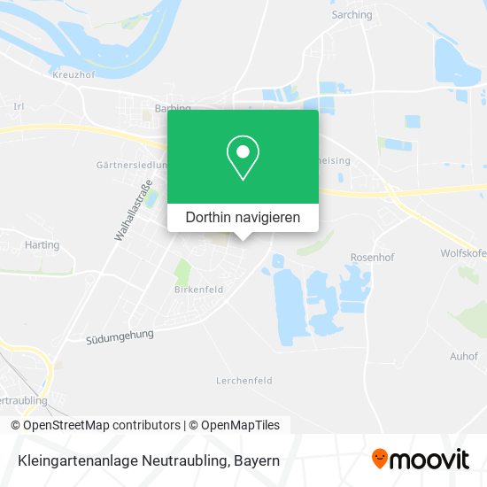 Kleingartenanlage Neutraubling Karte
