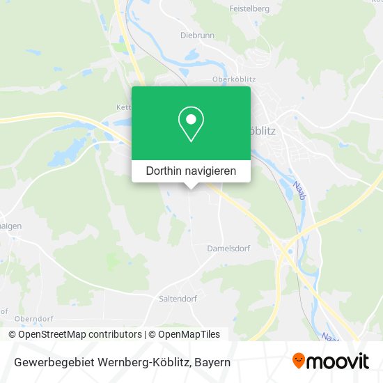 Gewerbegebiet Wernberg-Köblitz Karte