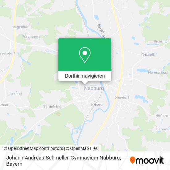 Johann-Andreas-Schmeller-Gymnasium Nabburg Karte