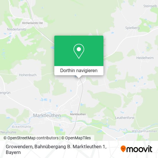 Growendern, Bahnübergang B. Marktleuthen 1 Karte