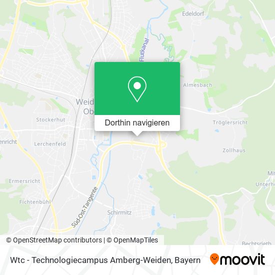 Wtc - Technologiecampus Amberg-Weiden Karte