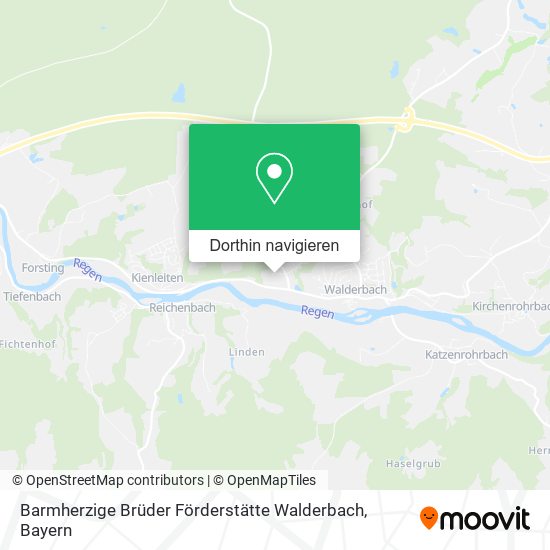 Barmherzige Brüder Förderstätte Walderbach Karte