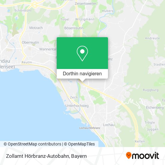 Zollamt Hörbranz-Autobahn Karte
