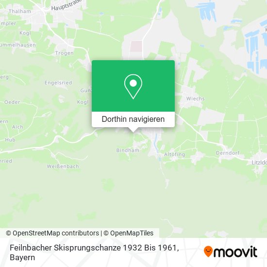 Feilnbacher Skisprungschanze 1932 Bis 1961 Karte
