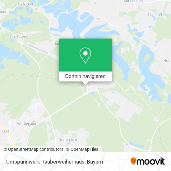 Umspannwerk Rauberweiherhaus Karte