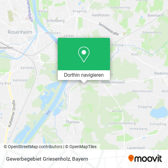 Gewerbegebiet Griesenholz Karte