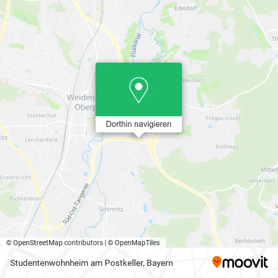 Studentenwohnheim am Postkeller Karte