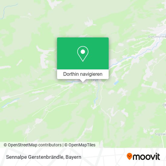 Sennalpe Gerstenbrändle Karte