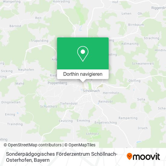 Sonderpädgogisches Förderzentrum Schöllnach-Osterhofen Karte