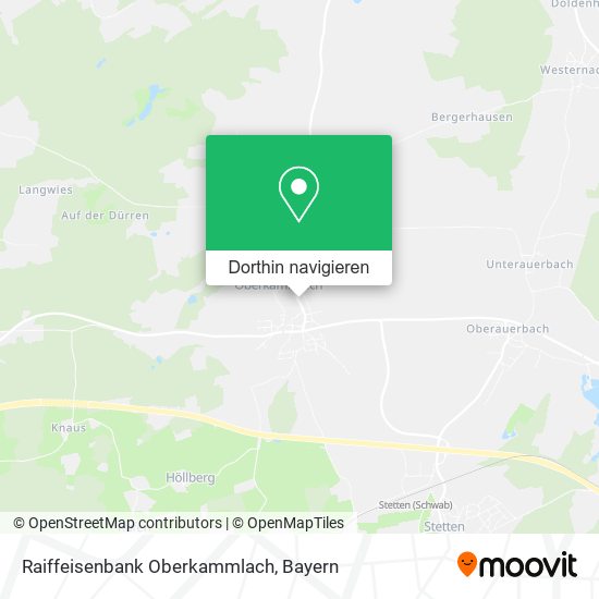 Raiffeisenbank Oberkammlach Karte