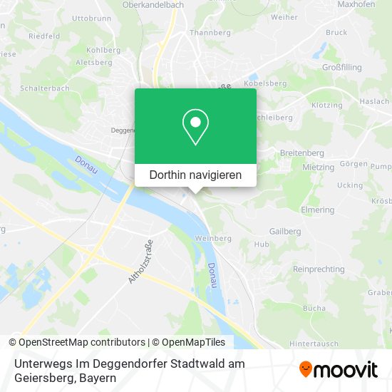 Unterwegs Im Deggendorfer Stadtwald am Geiersberg Karte