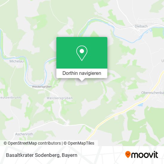 Basaltkrater Sodenberg Karte