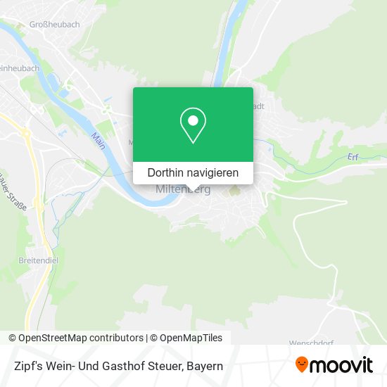 Zipf's Wein- Und Gasthof Steuer Karte