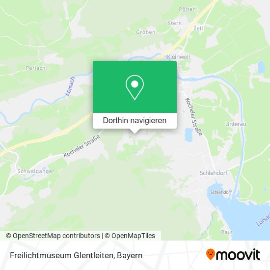 Freilichtmuseum Glentleiten Karte