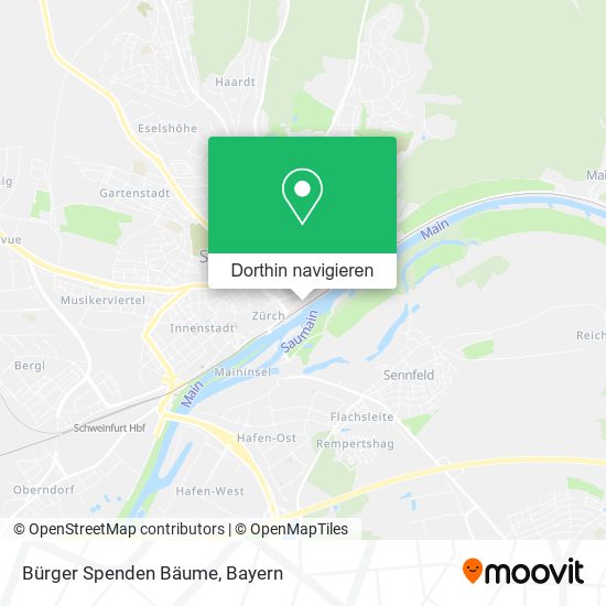 Bürger Spenden Bäume Karte