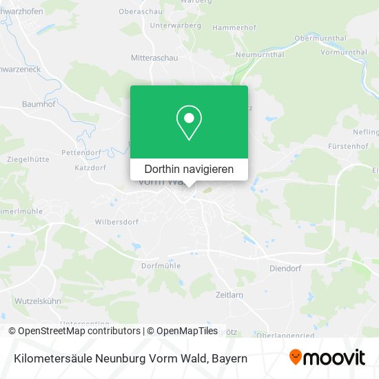 Kilometersäule Neunburg Vorm Wald Karte