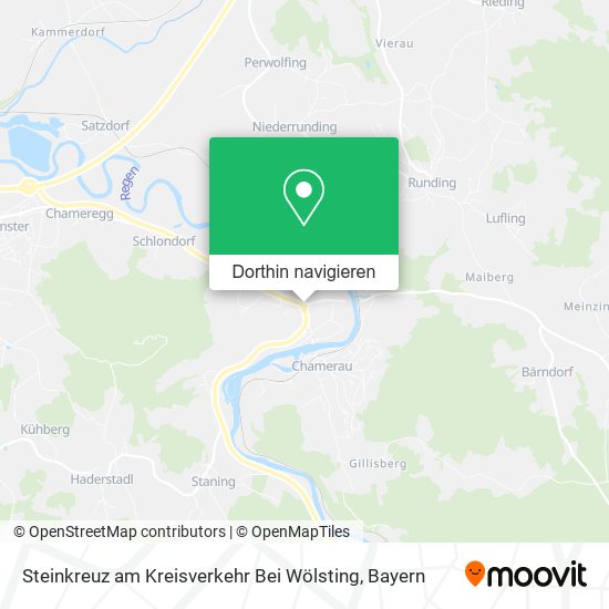Steinkreuz am Kreisverkehr Bei Wölsting Karte