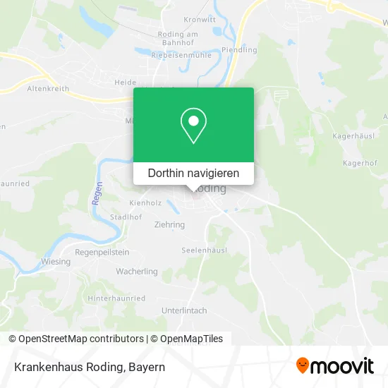 Krankenhaus Roding Karte