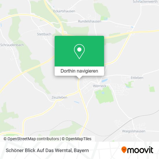 Schöner Blick Auf Das Werntal Karte
