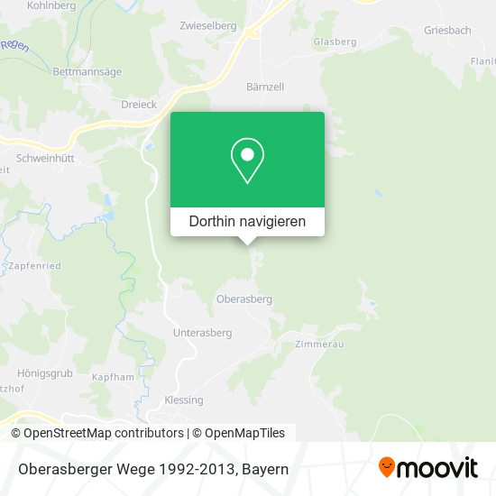 Oberasberger Wege 1992-2013 Karte