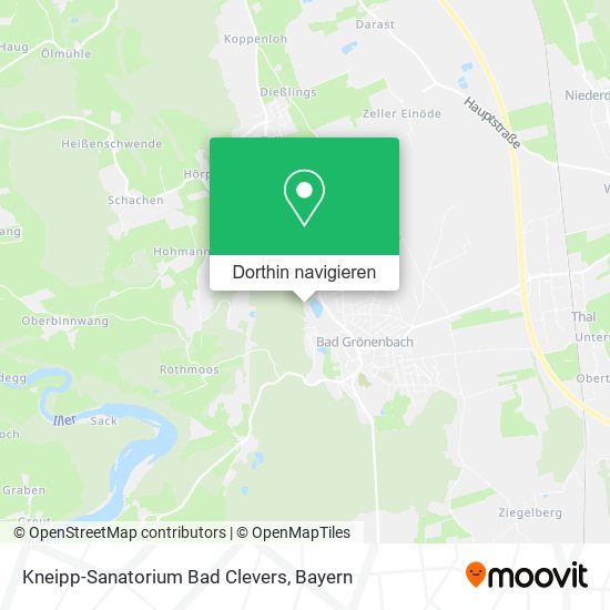 Kneipp-Sanatorium Bad Clevers Karte