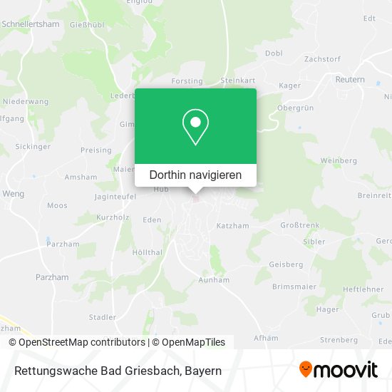 Rettungswache Bad Griesbach Karte