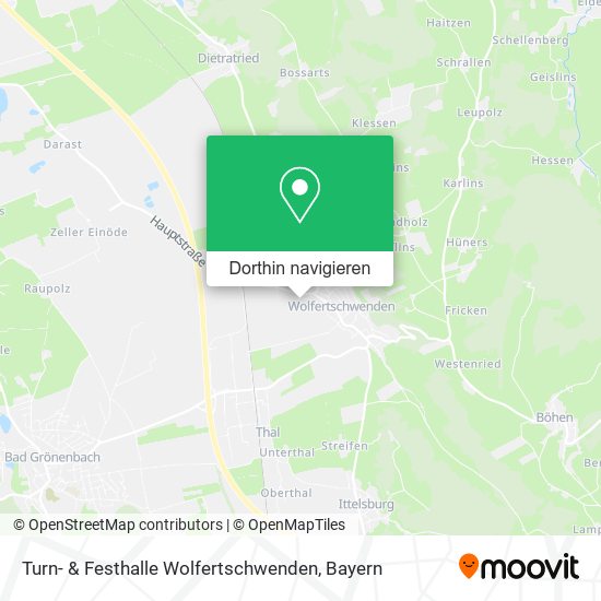 Turn- & Festhalle Wolfertschwenden Karte
